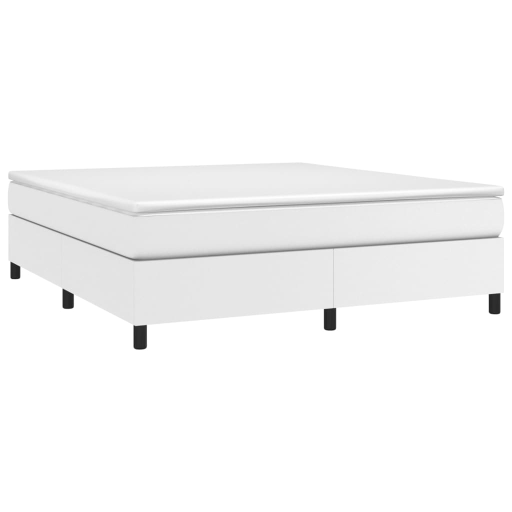 Cadre de lit sans matelas blanc 180x200 cm similicuir