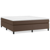 Cadre de lit sans matelas marron 180x200 cm similicuir