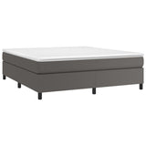 Cadre de lit sans matelas gris 180x200 cm similicuir