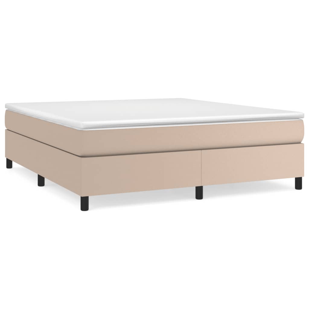 Cadre de lit sans matelas cappuccino 180x200 cm similicuir