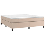 Cadre de lit sans matelas cappuccino 180x200 cm similicuir