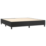 Cadre de lit sans matelas noir 200x200 cm similicuir