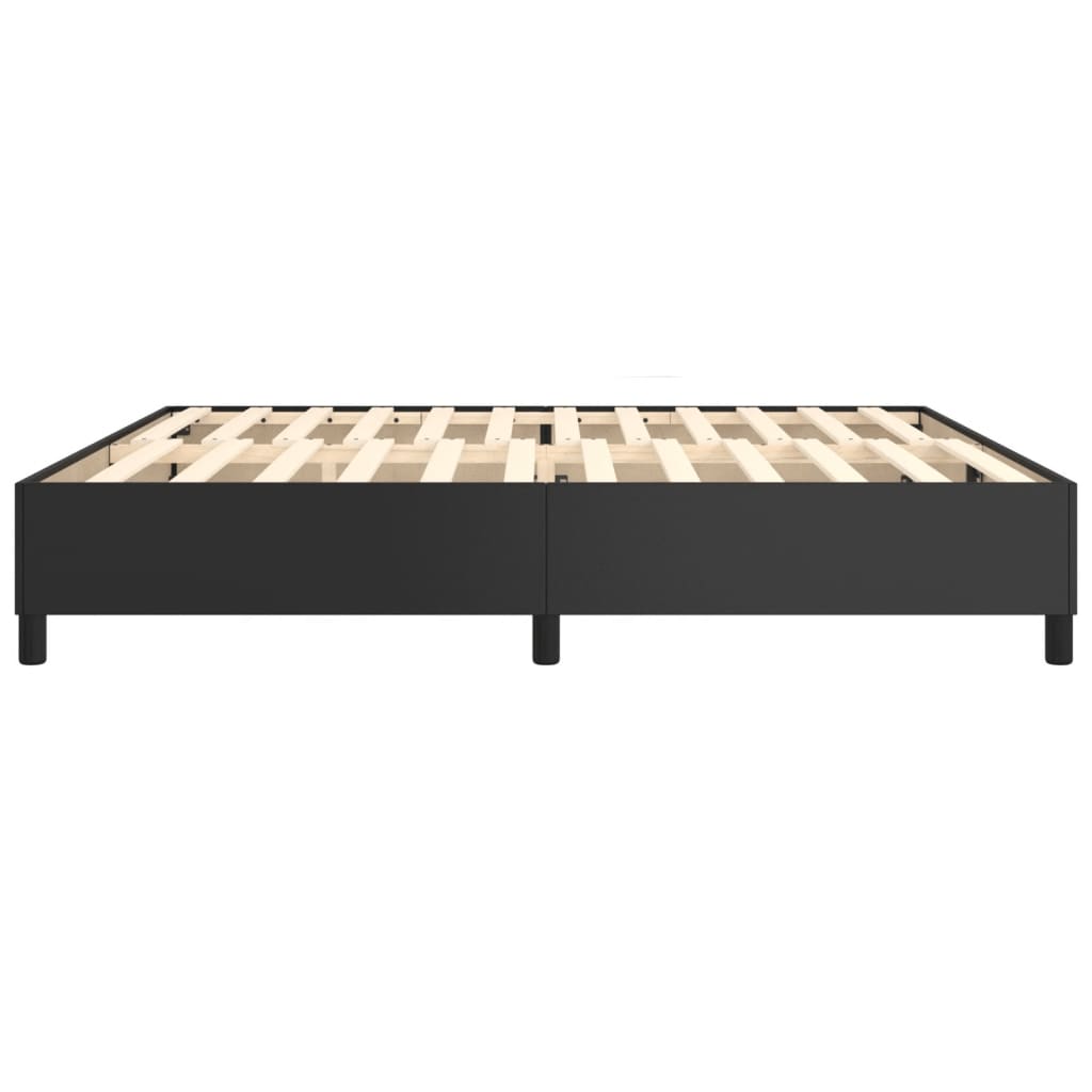 Cadre de lit sans matelas noir 200x200 cm similicuir