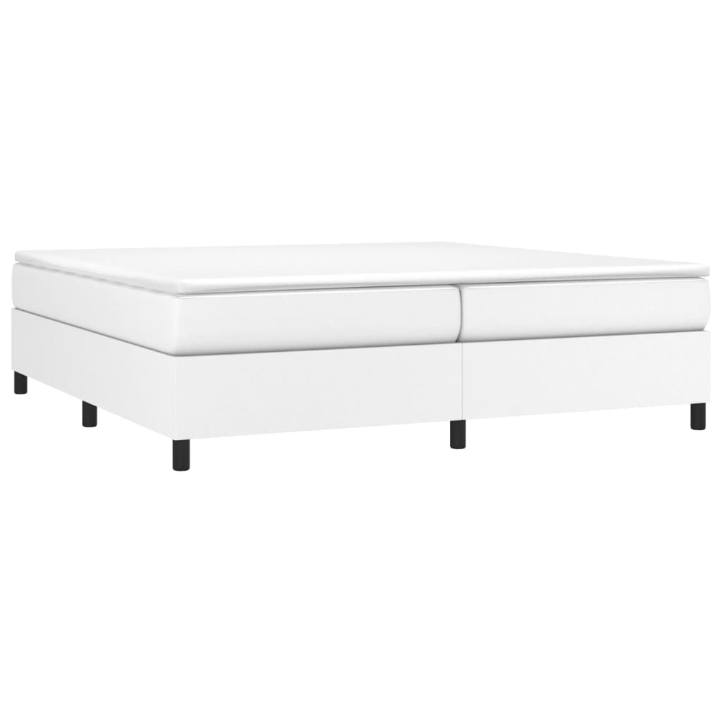 Cadre de lit sans matelas blanc 200x200 cm similicuir