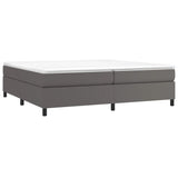 Cadre de lit sans matelas gris 200x200 cm similicuir