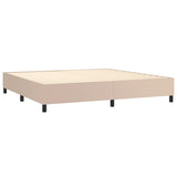 Cadre de lit sans matelas cappuccino 200x200 cm similicuir