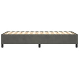 Cadre de lit sans matelas gris foncé 80x200 cm velours