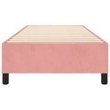 Cadre de lit sans matelas rose 80x200 cm velours