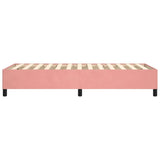 Cadre de lit sans matelas rose 80x200 cm velours