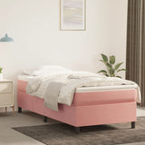 Cadre de lit sans matelas rose 80x200 cm velours