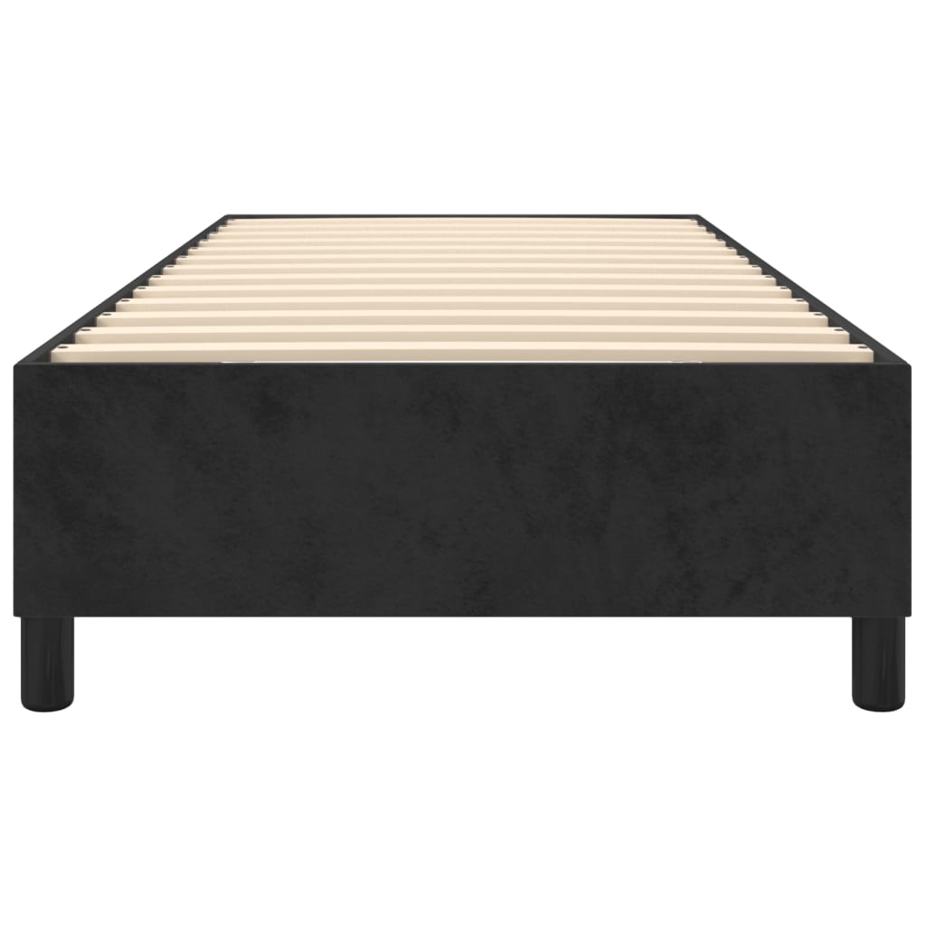 Cadre de lit sans matelas noir 90x190 cm velours