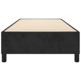 Cadre de lit sans matelas noir 90x190 cm velours