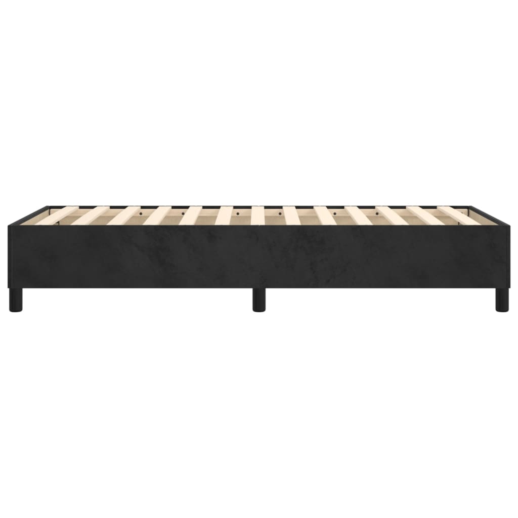 Cadre de lit sans matelas noir 90x190 cm velours