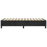 Cadre de lit sans matelas noir 90x190 cm velours