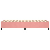 Cadre de lit sans matelas rose 90x190 cm velours