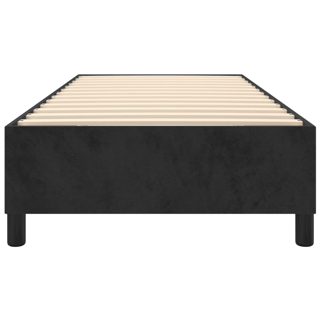 Cadre de lit sans matelas noir 100x200 cm velours