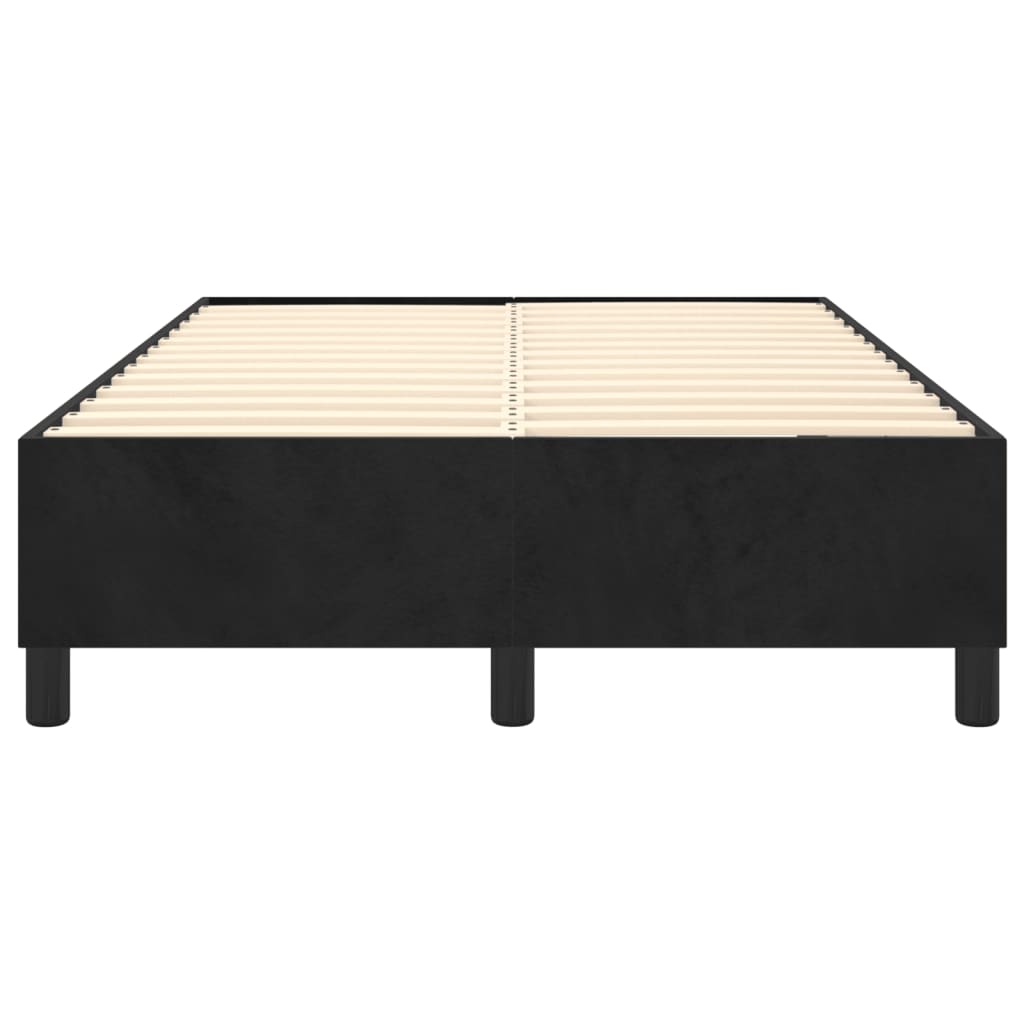 Cadre de lit sans matelas noir 120x200 cm velours