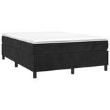 Cadre de lit sans matelas noir 140x200 cm velours