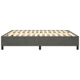 Cadre de lit sans matelas gris foncé 160x200 cm velours