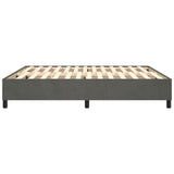 Cadre de lit sans matelas gris foncé 180x200 cm velours