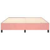 Cadre de lit sans matelas rose 180x200 cm velours