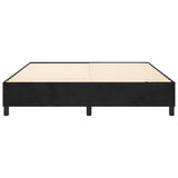 Cadre de lit sans matelas noir 200x200 cm velours