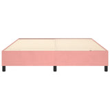 Cadre de lit sans matelas rose 200x200 cm velours