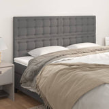 Têtes de lit 4 pcs Gris 80x5x78/88 cm Similicuir