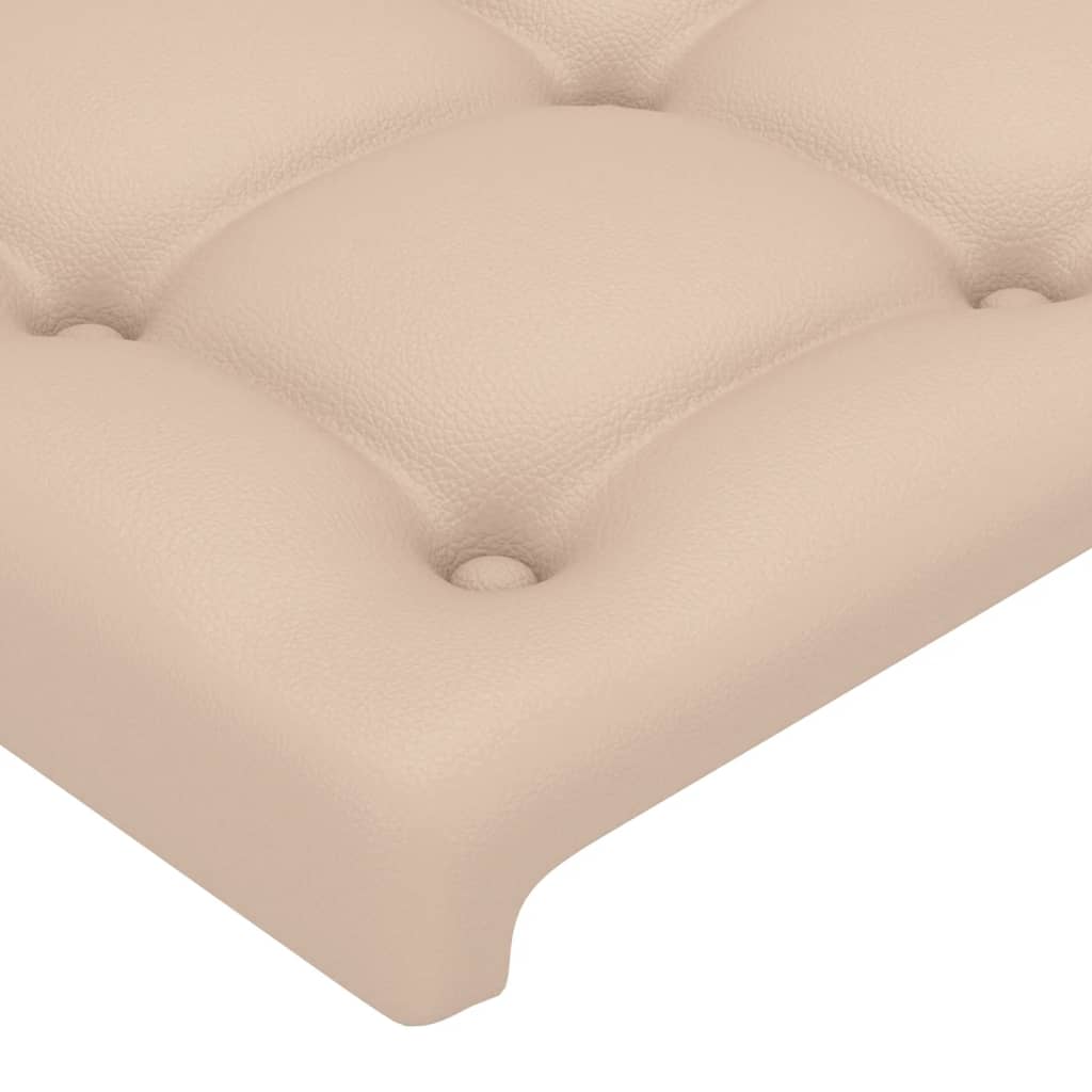 Têtes de lit 4 pcs Cappuccino 90x5x78/88 cm Similicuir