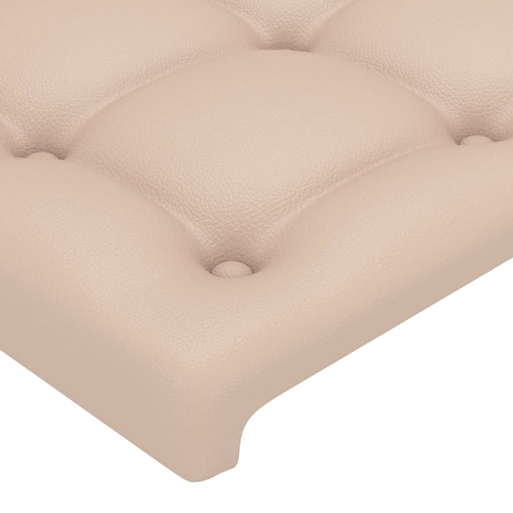 Têtes de lit 4 pcs Cappuccino 100x5x78/88 cm Similicuir