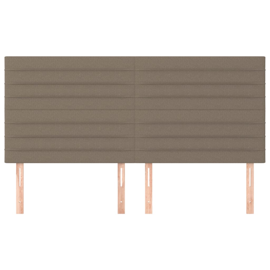 Têtes de lit 4 pcs Taupe 80x5x78/88 cm Tissu