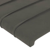 Têtes de lit 4 pcs Gris foncé 80x5x78/88 cm Velours