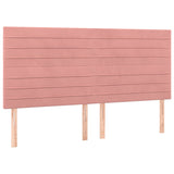 Têtes de lit 4 pcs Rose 80x5x78/88 cm Velours