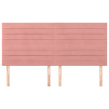 Têtes de lit 4 pcs Rose 90x5x78/88 cm Velours