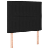 Têtes de lit 2 pcs Noir 100x5x78/88 cm Tissu