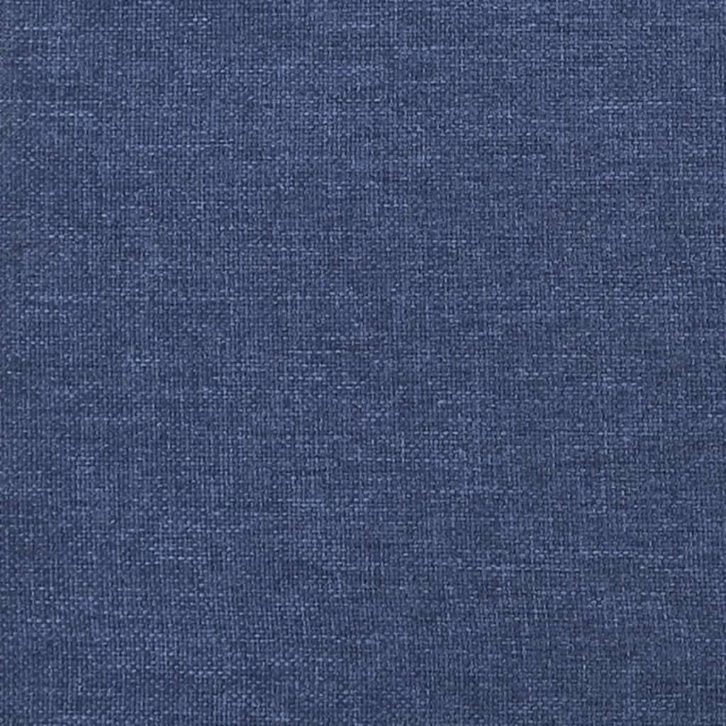 Têtes de lit 2 pcs Bleu 100x5x78/88 cm Tissu