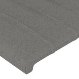 Têtes de lit 4 pcs Gris clair 90x5x78/88 cm Tissu