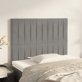 Têtes de lit 2 pcs Gris clair 80x5x78/88 cm Velours