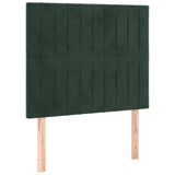 Têtes de lit 2 pcs Vert foncé 90x5x78/88 cm Velours