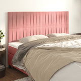 Têtes de lit 4 pcs Rose 90x5x78/88 cm Velours