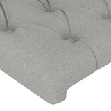 Têtes de lit 4 pcs Gris clair 72x7x78/88 cm Tissu