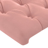 Têtes de lit 2 pcs Rose 80x7x78/88 cm Velours