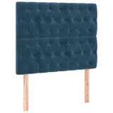 Têtes de lit 2 pcs Bleu foncé 100x7x78/88 cm Velours