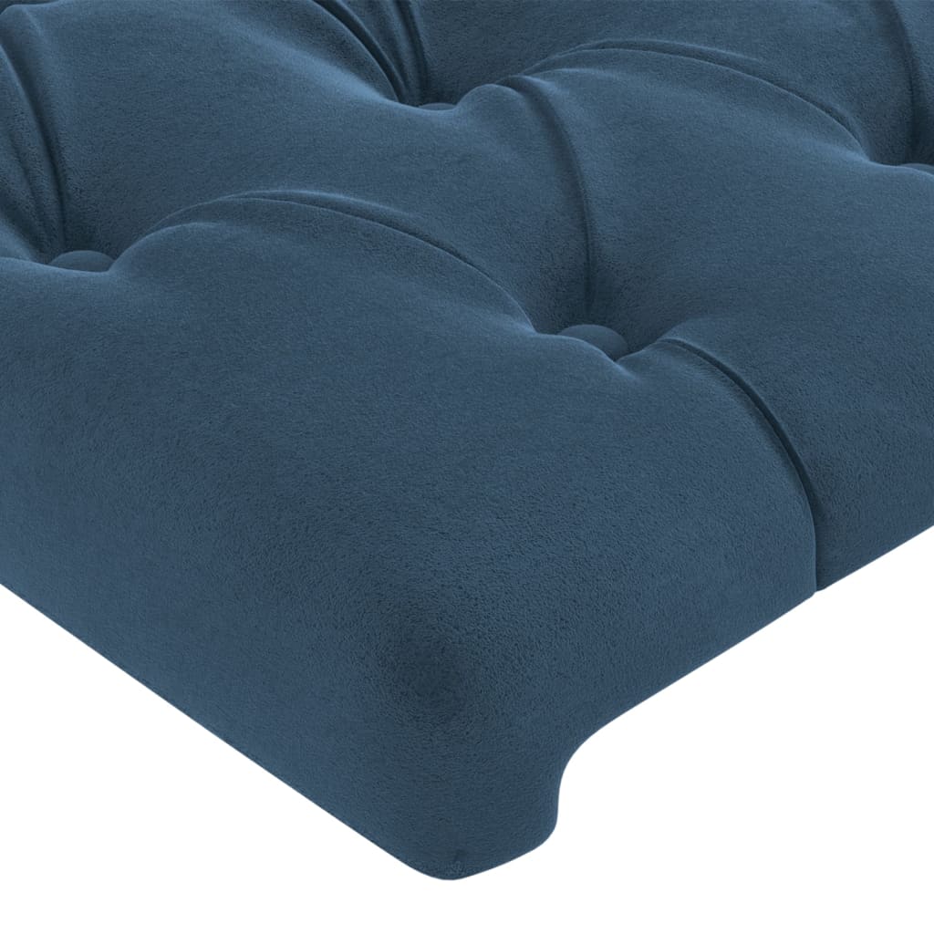 Têtes de lit 4 pcs Bleu foncé 72x7x78/88 cm Velours