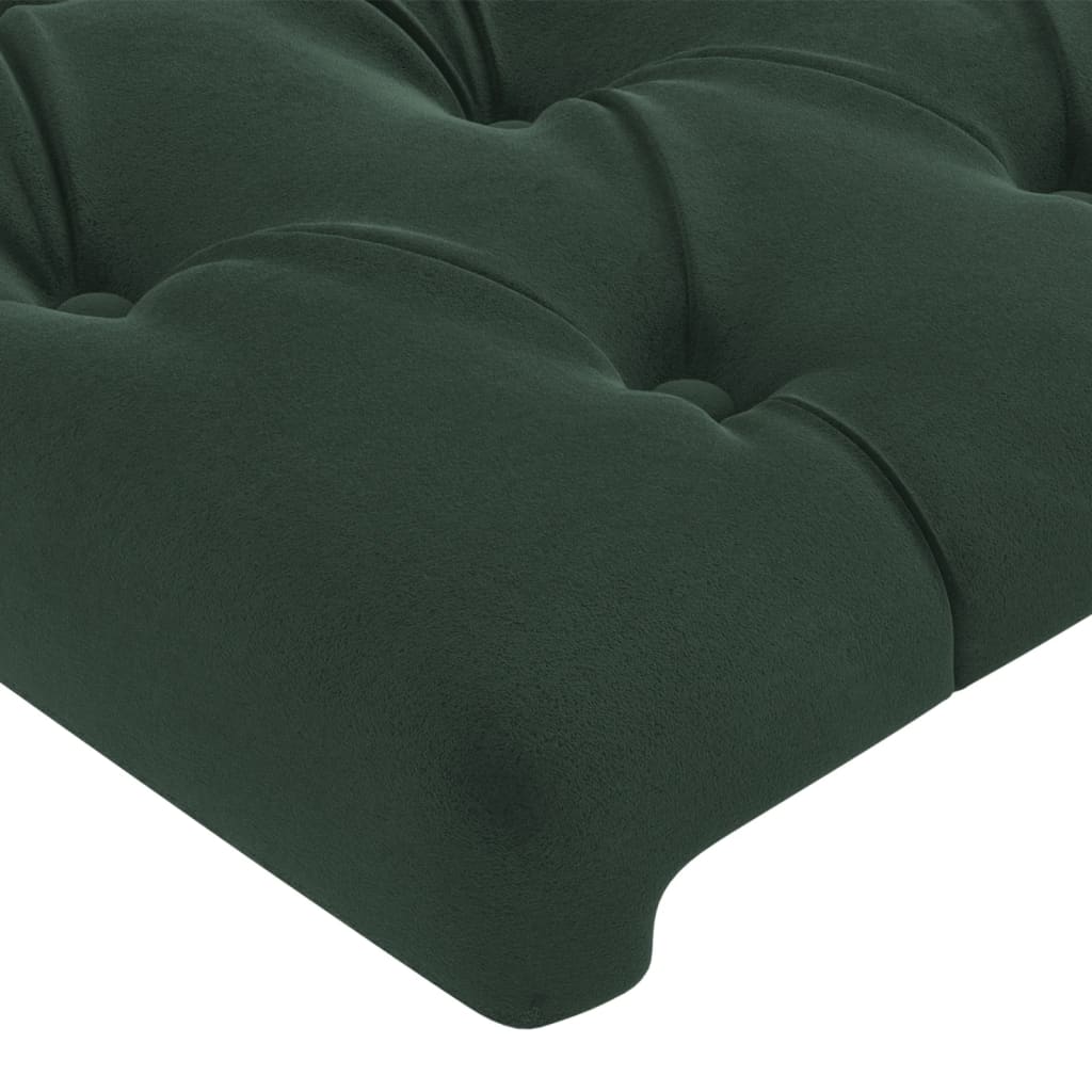 Têtes de lit 4 pcs Vert foncé 80x7x78/88 cm Velours