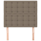 Têtes de lit 2 pcs Taupe 80x5x78/88 cm Tissu