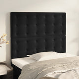 Têtes de lit 2 pcs Noir 80x5x78/88 cm Velours