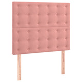 Têtes de lit 2 pcs Rose 90x5x78/88 cm Velours