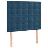 Têtes de lit 2 pcs Bleu foncé 100x5x78/88 cm Velours