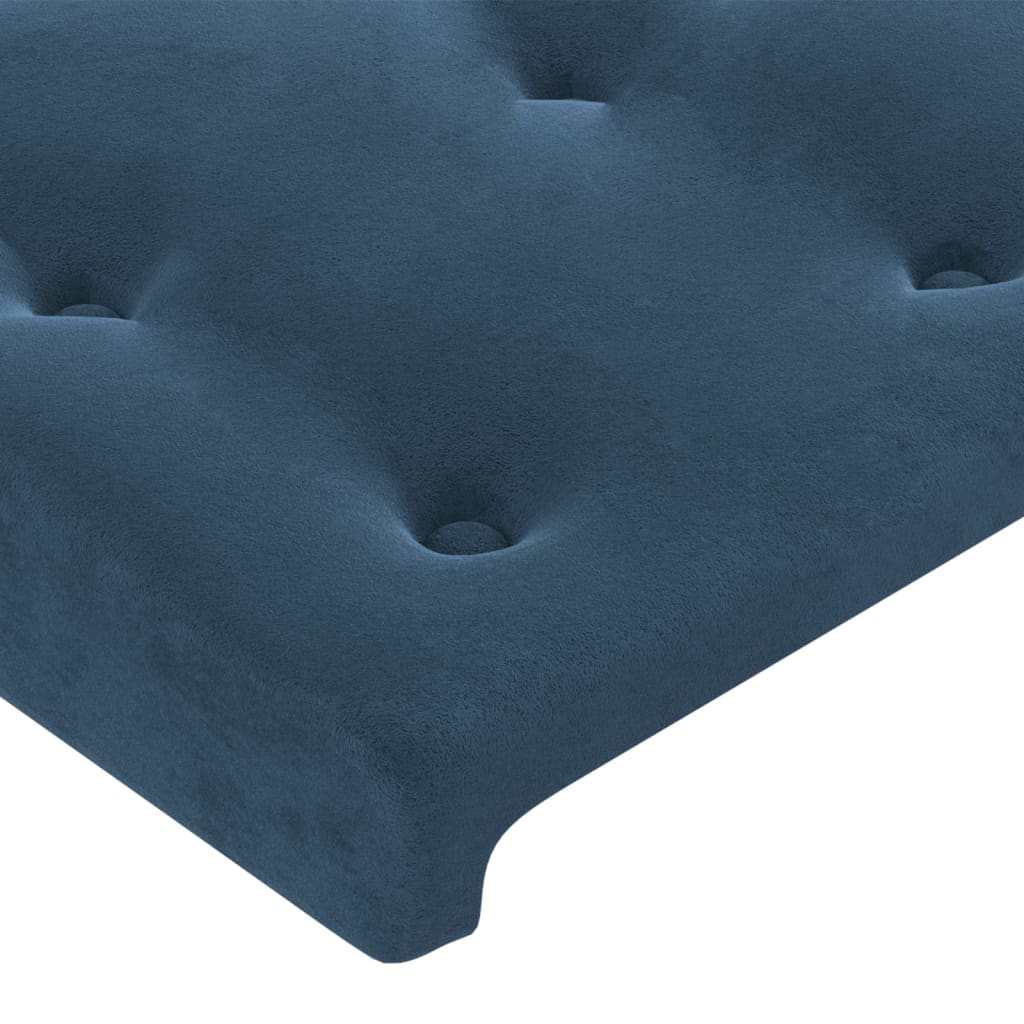 Têtes de lit 4 pcs Bleu foncé 90x5x78/88 cm Velours